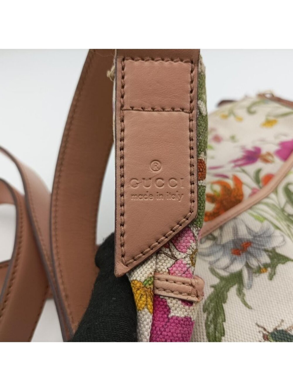 Gucci Flora Multicolor Ivory Canvas Leather - Picture 12 of 16